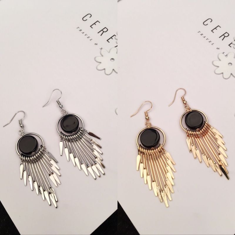 Ladies Fashion Exaggerated Temperament Long Tassels Simple Earring