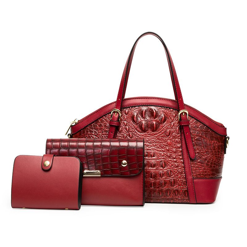 Retro Crocodile Pattern Handbags 2021 New Handbags Portable Messenger Bag