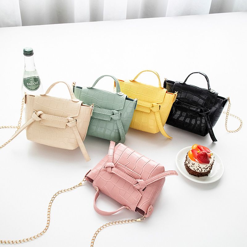 Wholesale Small Bag Stone Pattern Solid Color Handbag Cute Fashion Shoulder Bag