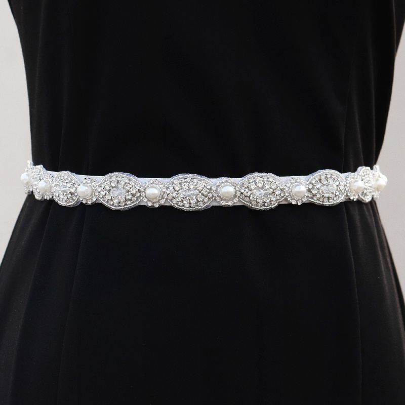 Vestido De Novia De Moda Cinturón De Perlas Para Mujer Moda Europea Y Americana Faja De Novia De Diamantes De Imitación