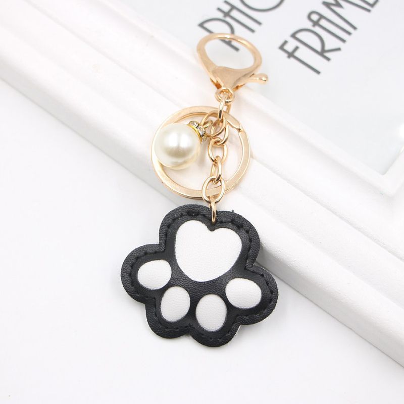 Griffe De Chat Patte D&#39;ours Sac En Cuir Porte-clés Pendentif Sac Pendentif Porte-clés