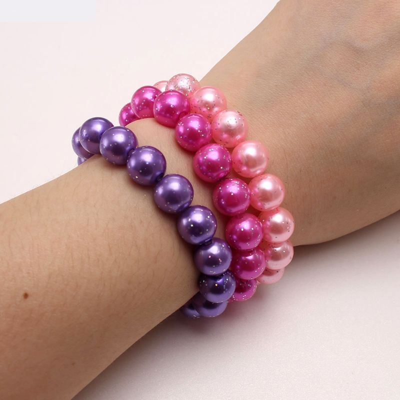 Glitter Pearl Children's Bracelet Color Pearl Bracelet Jewelry