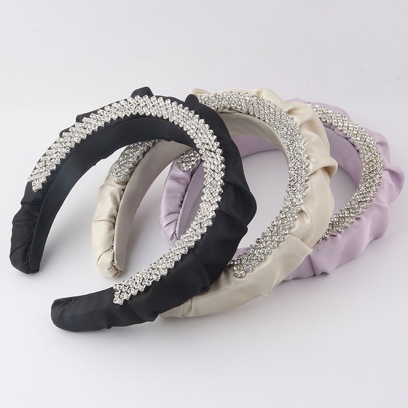 Fashion Light Luxurious Personality Sponge Silk Fabric Geometric Headband