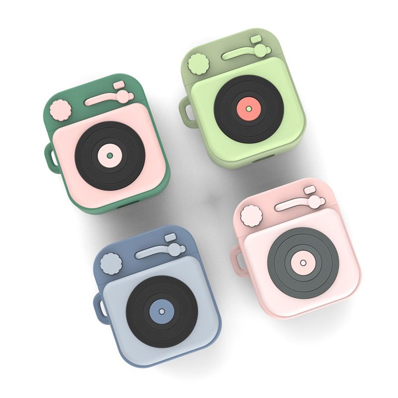 Suitable For Apple Bluetooth Headset Radio Type Silicone Cartoon Protective Shell