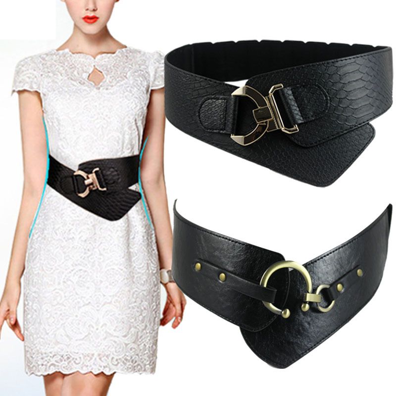New Style Decorative Belt Women's Fashion Wide Belt Elastic Girdle Wholesale