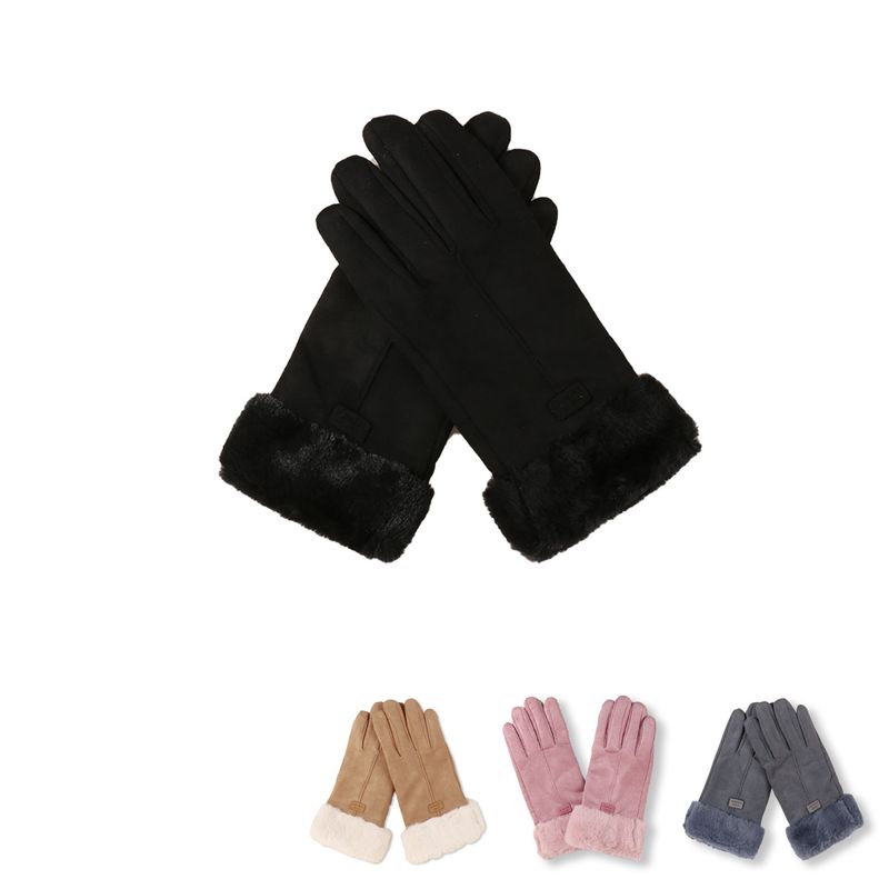 Autumn/winter New Warm Cold Split Finger Gloves Female Korean Gloves