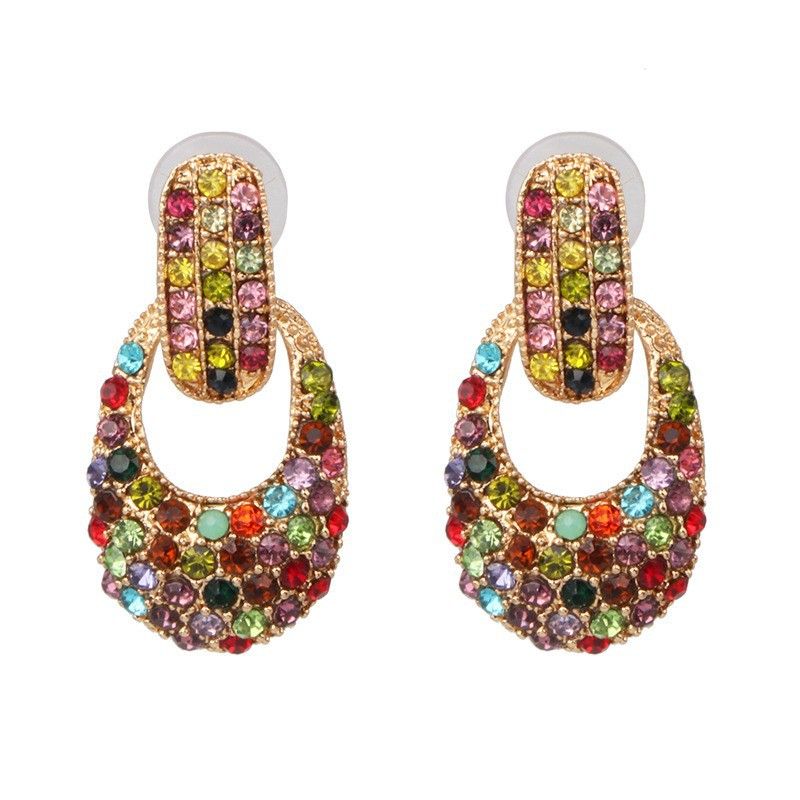 Fashion Simple Alloy Diamond-studded Earrings