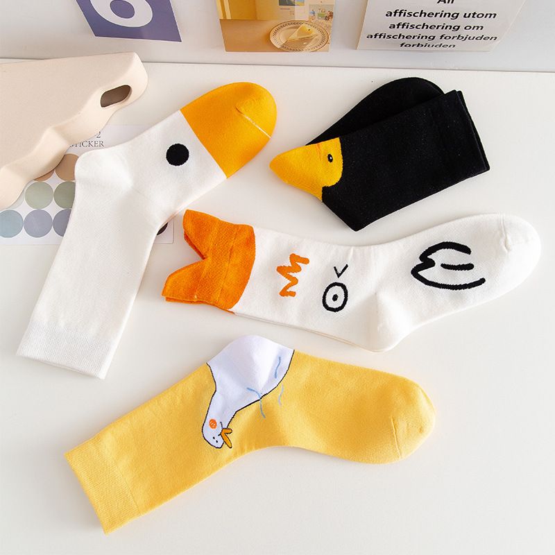 Fashion Cute Cartoon Anime Duck Japanese Style Cotton Socks