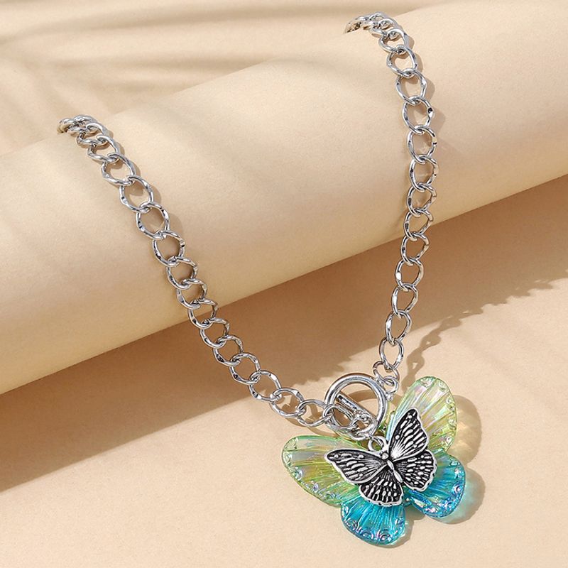 European And American Trendy Butterfly Alloy Necklace