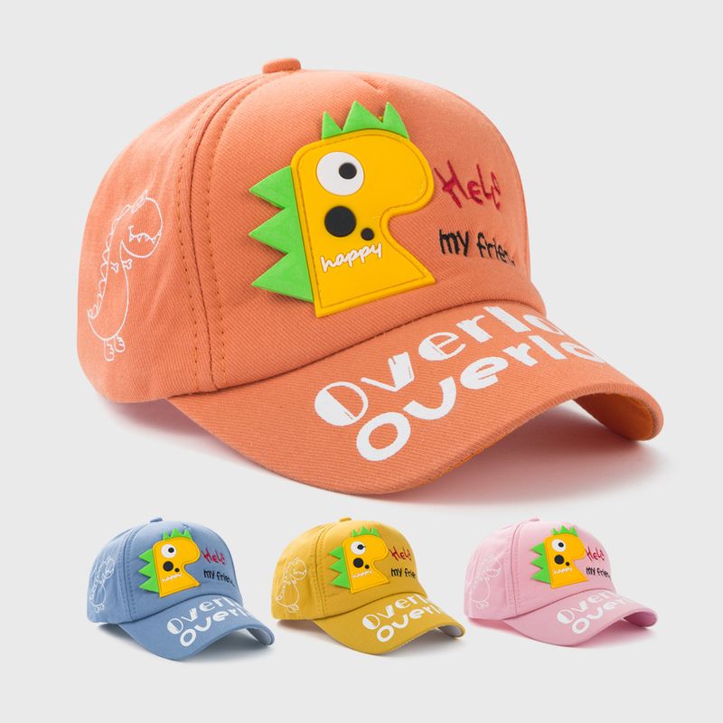 Children's Dinosaur Letter Hat Baby Cartoon Baseball Outing Leisure Cap Cute Sunshade Cap