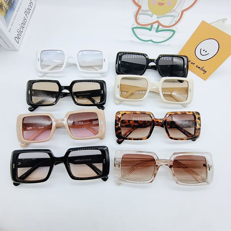 Trend Sunglasses Cross-border Small Square Hip-hop Sunglasses Concave Shape Glasses