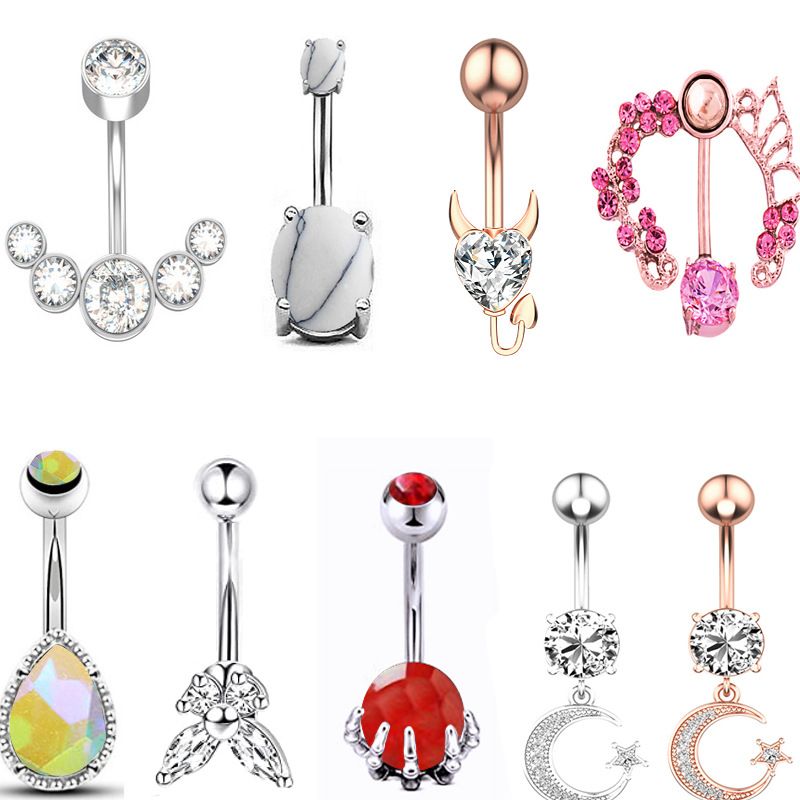 Belly Button Nail Piercing Jewelry Stainless Steel