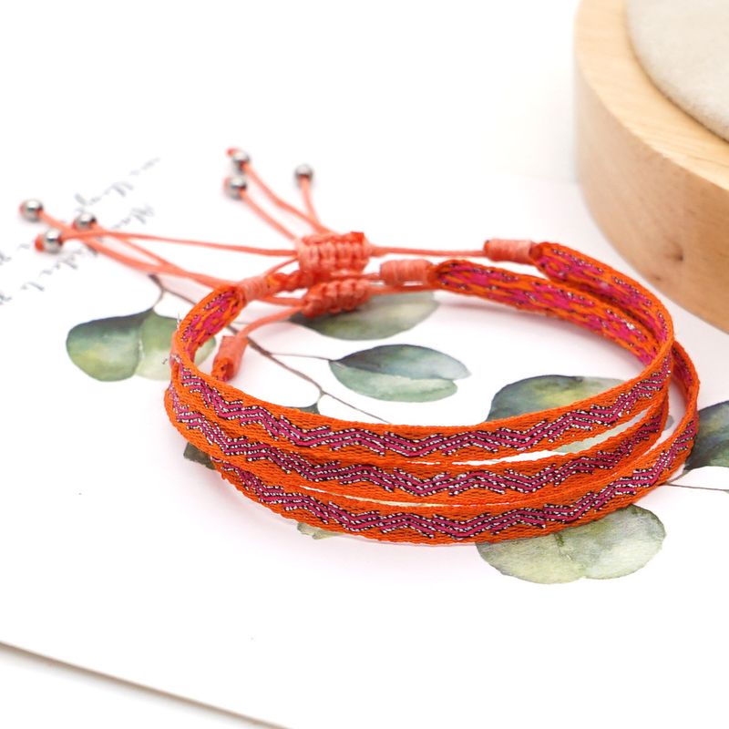 Fashion Ribbon Hand Rope Personality Fashion Ethnic Natal Red Bracelet