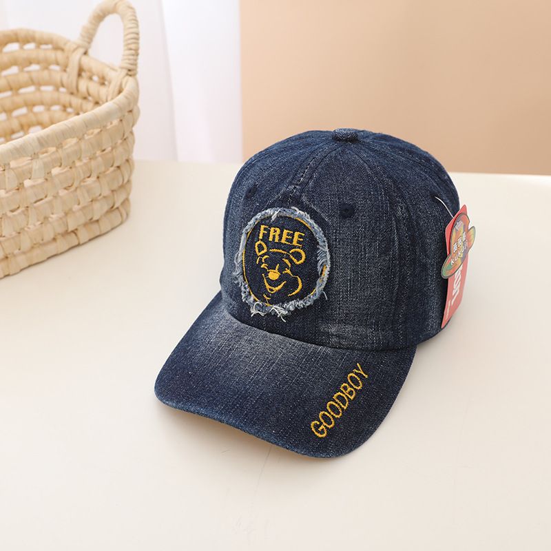 Embroidered Tiger Cowboy Baseball Cap Children's Sun Hat