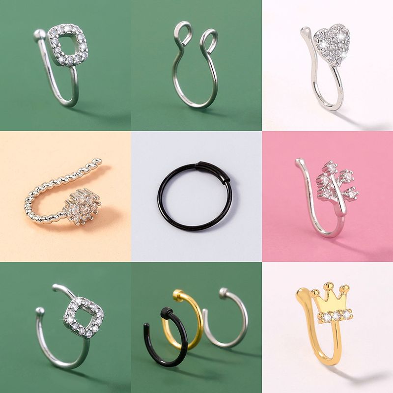 European And American Fashion Trend U-shaped Fake Nose Ring Without Piercing, Nose Nail Piercing Jewelry Manufacturer Wholesale