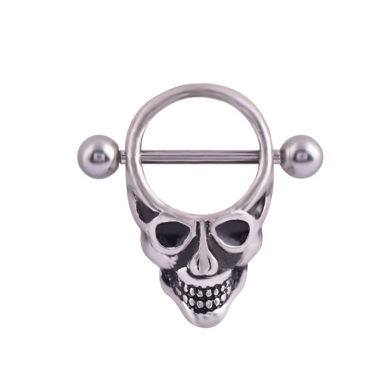 Fashion Skull Breast Ring Stainless Steel Jewelry Wholesale