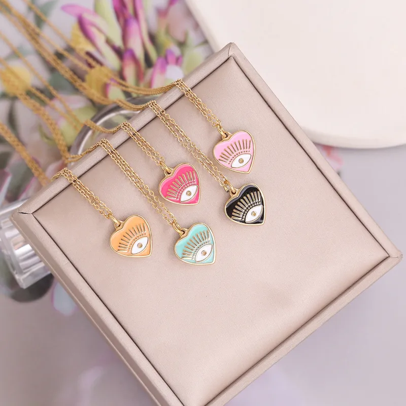 Stainless Steel 18K Gold Plated Fashion Plating Heart