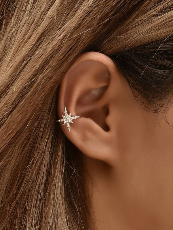 Full Diamond Star Ear Clip