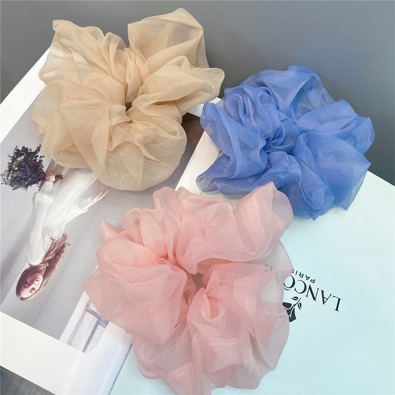 Scrunchies De Organza Para El Pelo Dulce