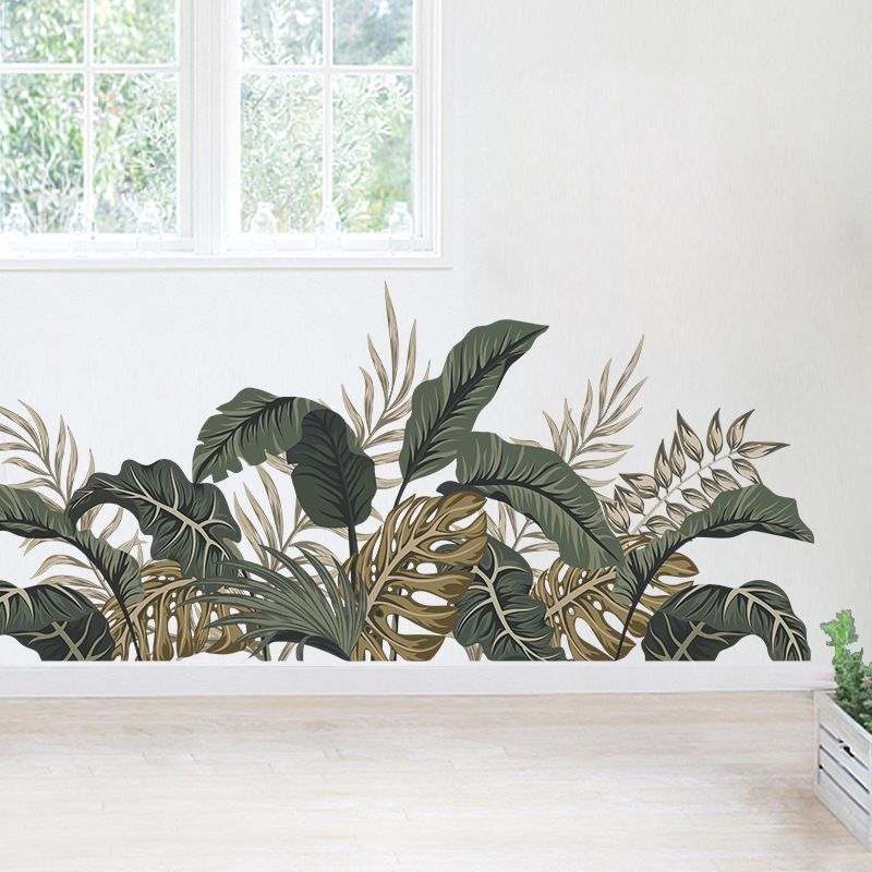 New Simple Tropical Plant Wall Stickers