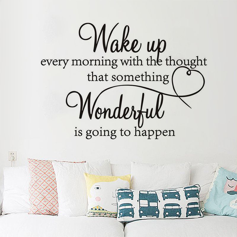 New Wake Up English Proverbs Inspirational Stickers