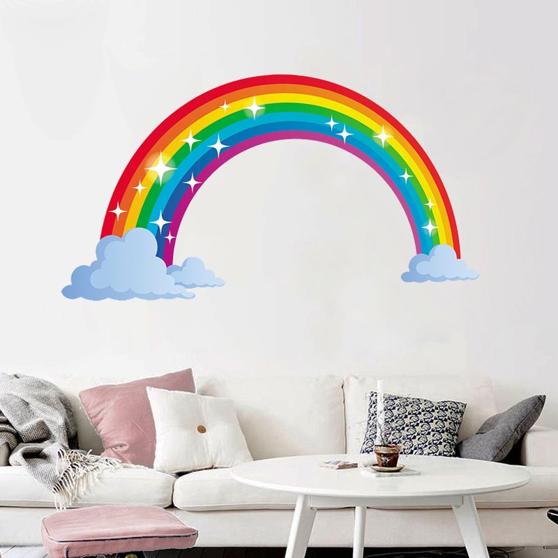 New Cartoon Rainbow Mural Wall Stickers