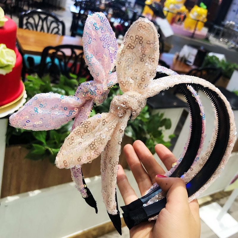 Fashion Sequined Rabbit Ears Hair Band