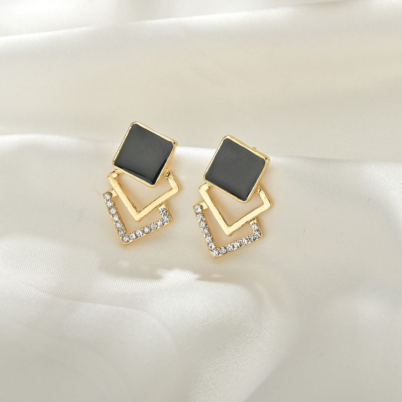 Korean Multi-layer Retro Diamond Earrings