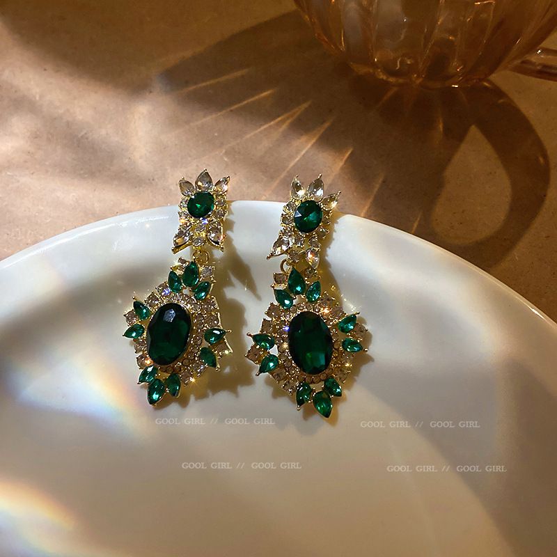 Baroque 925 Silver Needle Pearl Diamond Earrings