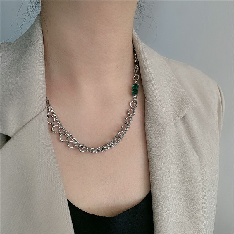 New Fashion Double Stitching Chain Necklace