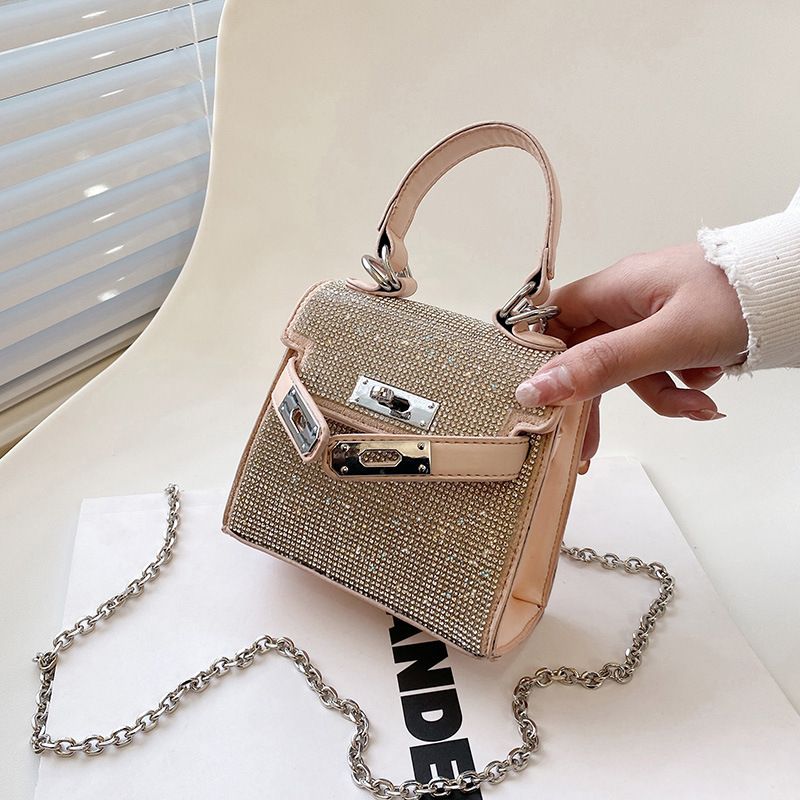 New Fashion Diamond-studded Mini Square Bag