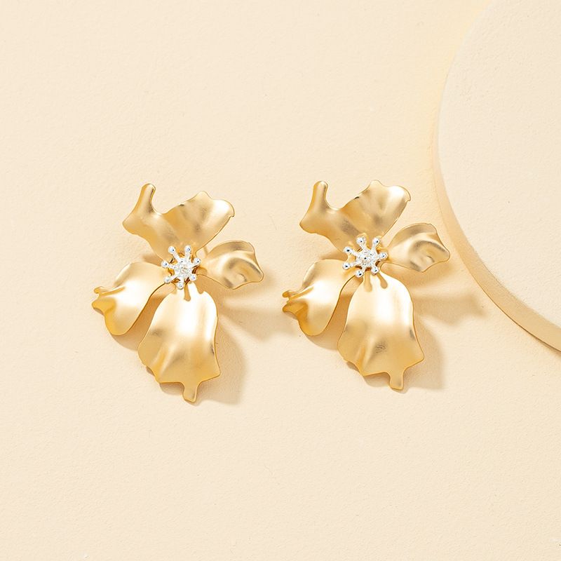 Metal Flower Earrings Wholesale