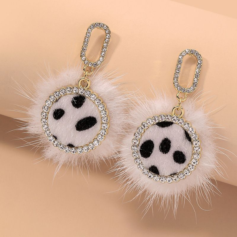 Pendientes Elegantes De Moda Con Estampado De Leopardo