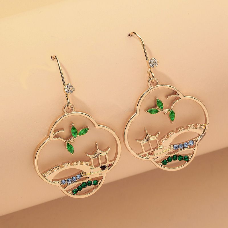 Chinese Style Retro Painting Earrings