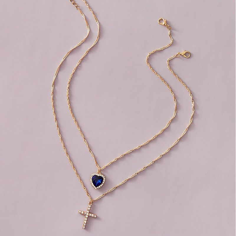 Collier Pendentif Coeur En Alliage