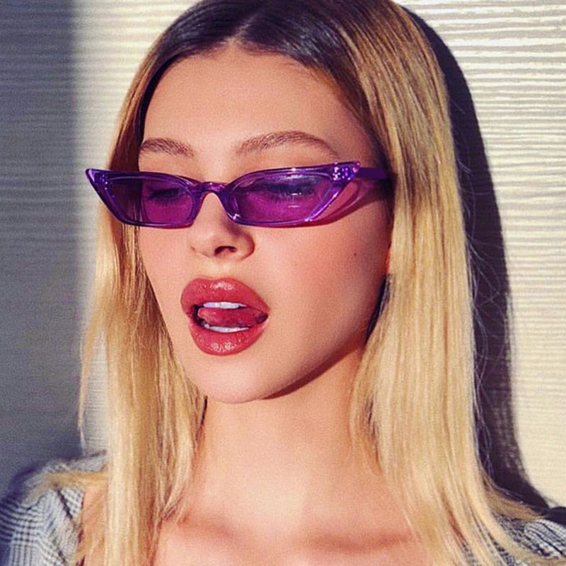 New Fashion Trendy Cat Eye Transparent Frame Sunglasses