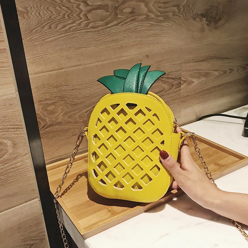 Pineapple Pu Creative Shoulder Bag