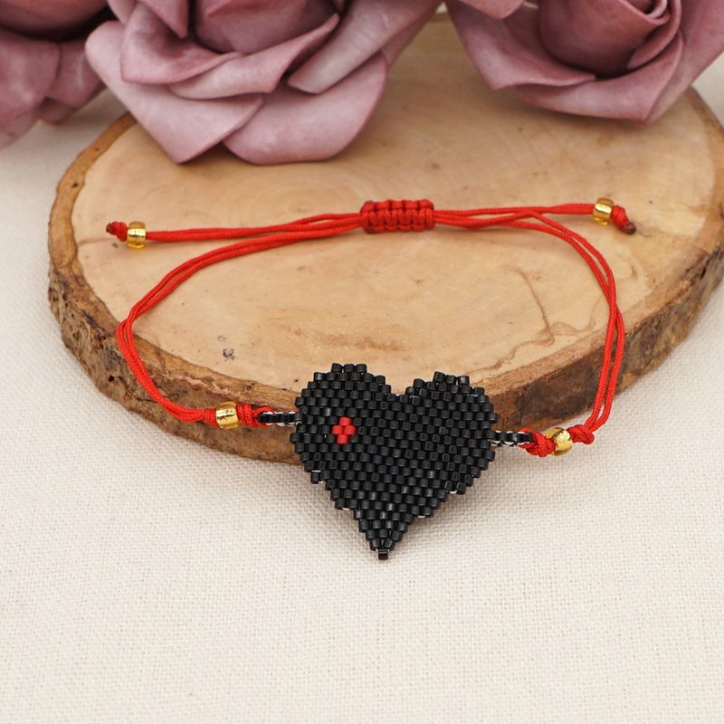 Pulsera Love Miyuki Rice Beads De San Valentín