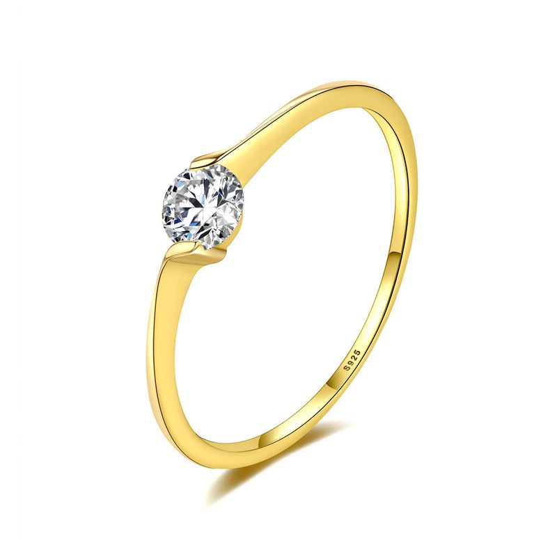 S925 Silver Korean Fashion Diamond Ring