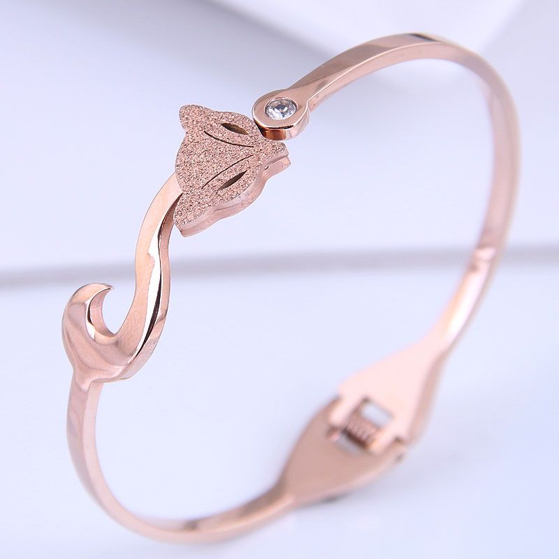 Pulsera Simple De Acero Titanio De Moda Coreana