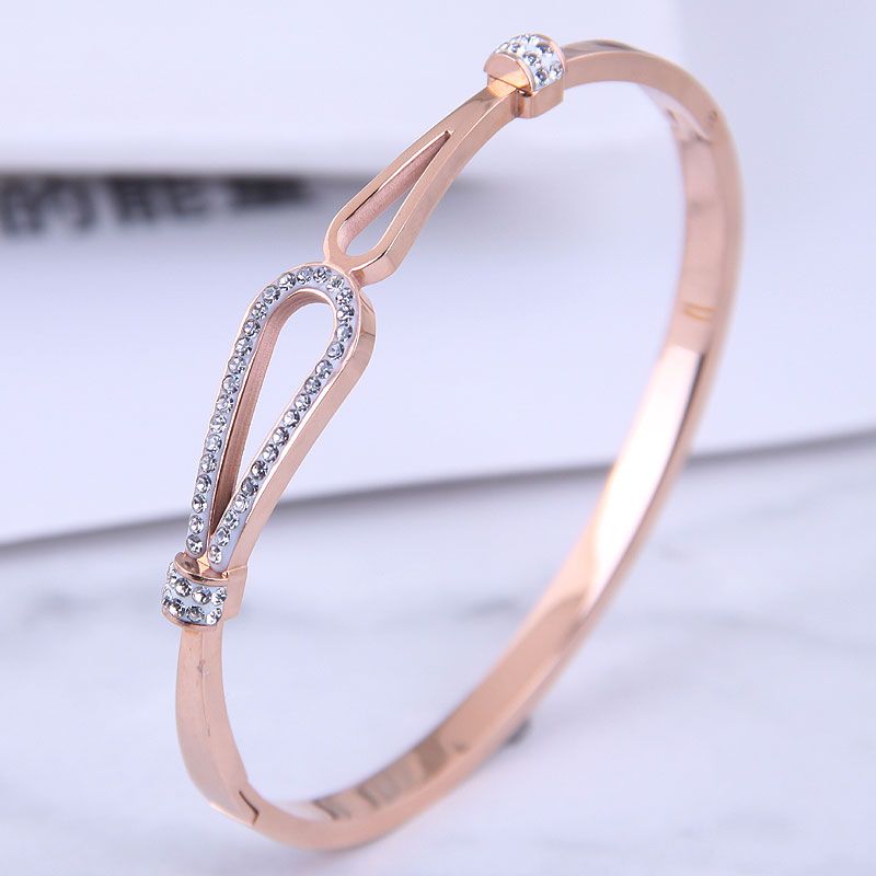 Korean Fashion Titanium Steel Simple Love Bracelet