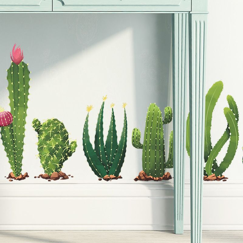 New Tropical Cactus Skirting Wall Stickers