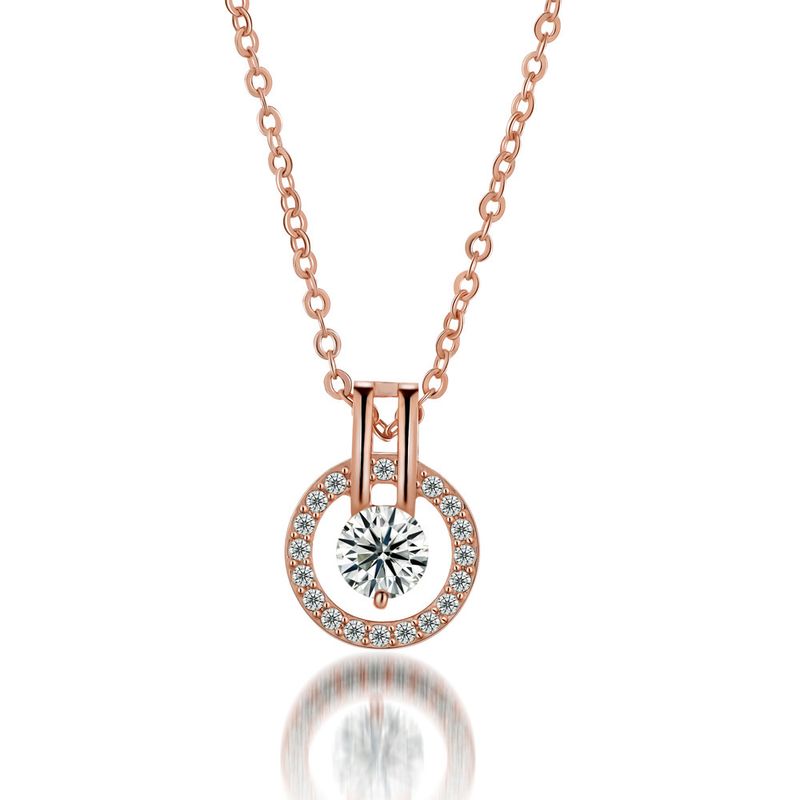 Fashion Copper Diamond Starry Sky Pendant Necklace