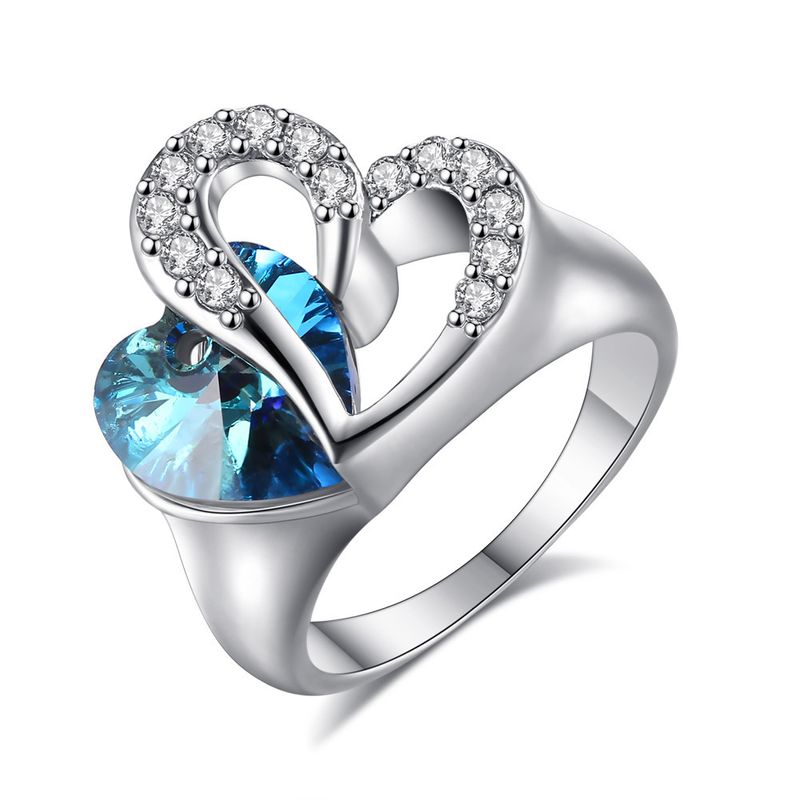 Anillo Ocean Heart Crystal