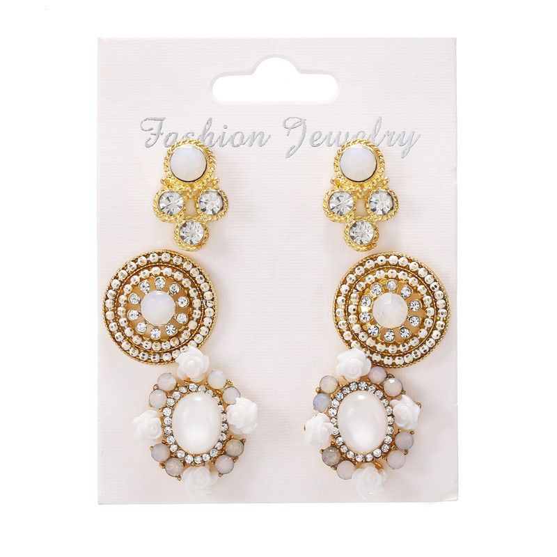 Bohemian Alloy Diamond Earrings Set
