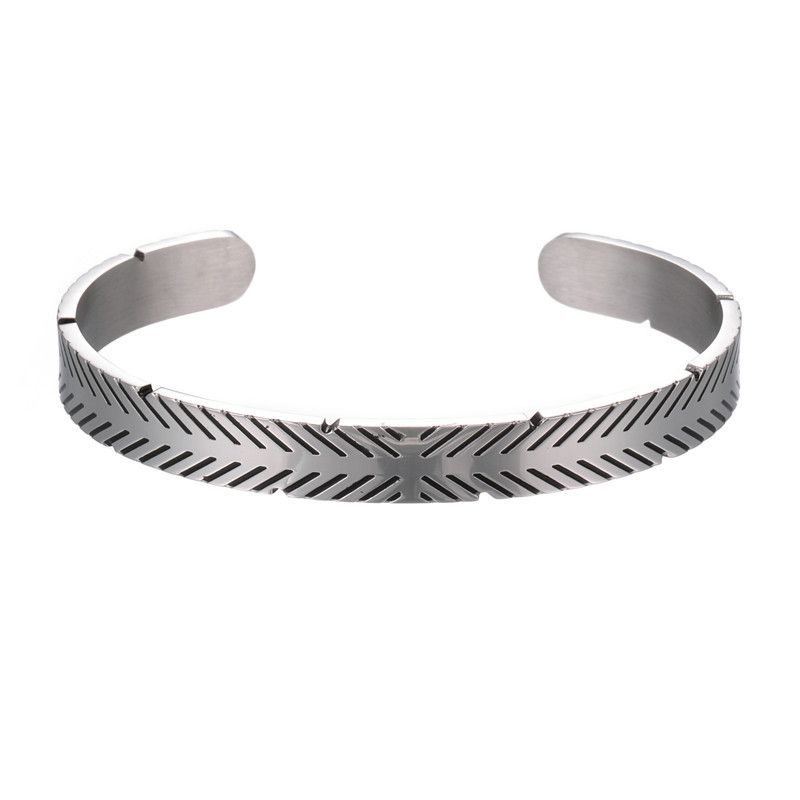 Titanium Steel Simple Open Bracelet
