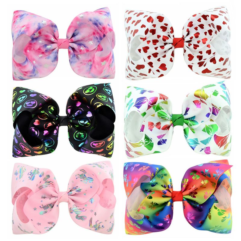 New Fashion Starry Sky Love Bow Hairpin Set