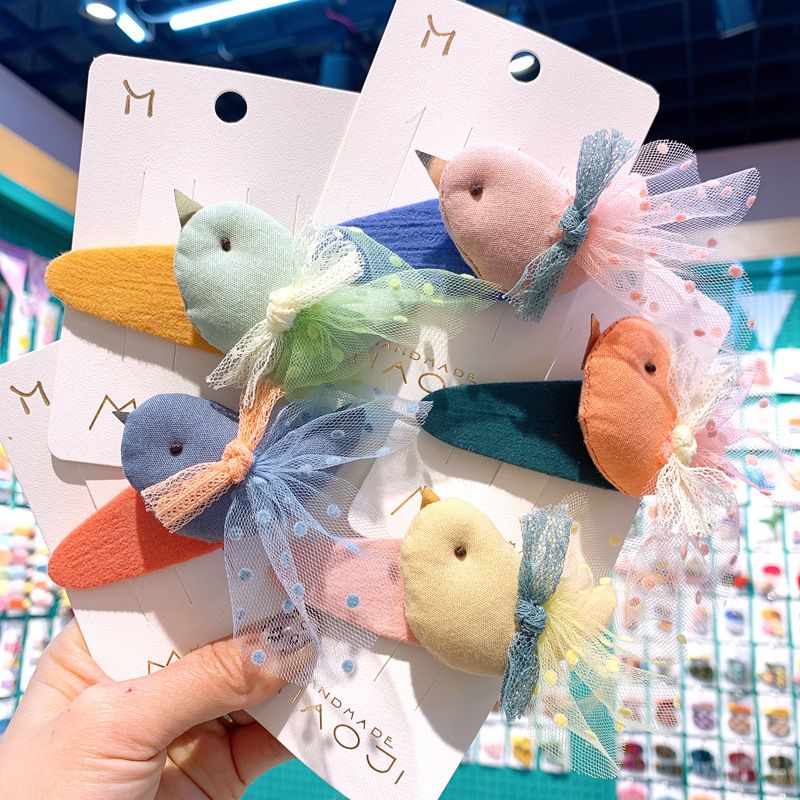 Cute Bird Fashion Wings Duckbill Clip Set