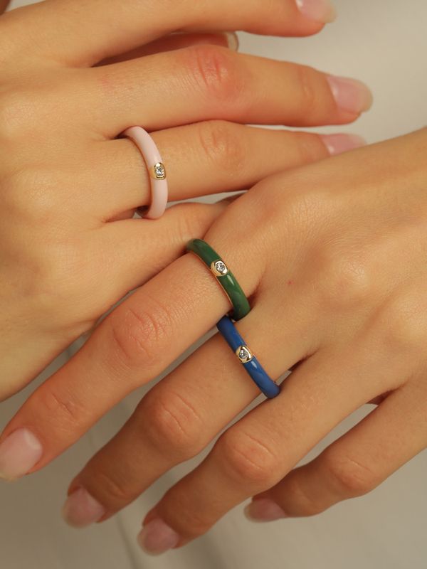 Fashion Simple Drip Ring Set