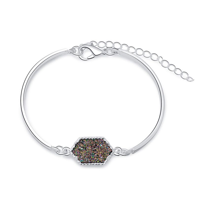 Mode Mehrfarbiges Diamant Kristall Cluster Armband